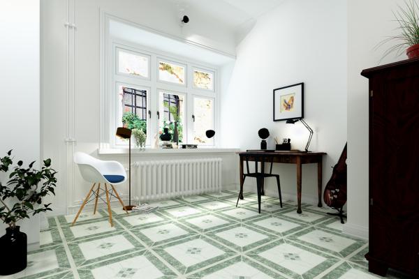 Quality Patterned Non Slip Marble Self Adhesive Floor Tiles for sale