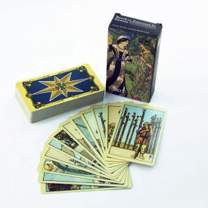 350gsm Classic Waite Tarot Personalised Playing Game Card Printing Set Bronzed Edge