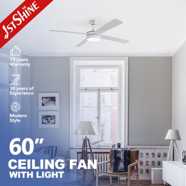 Quality DCF-W986 35/60W Low Noise Large Airflow 4 MDF Blade Modern Ceiling Fan LED Light for sale
