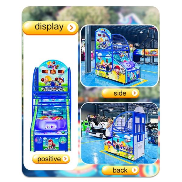 Coin Operated Basketball Game Machine Kids Amusement Street Basketball Game