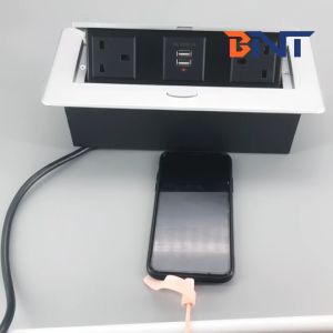 China Office multi plug hidden table top socket with usb charger wholesale