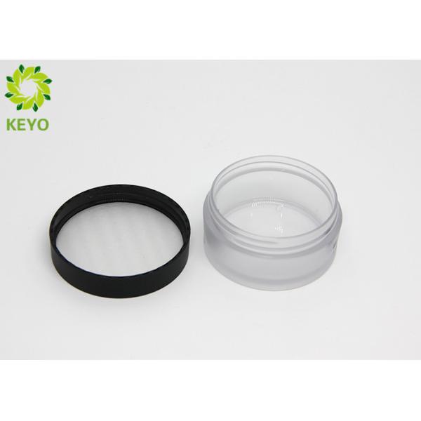 Matte Finish PET Plastic Face Mask Jar 50g Round Skin Cream Containers