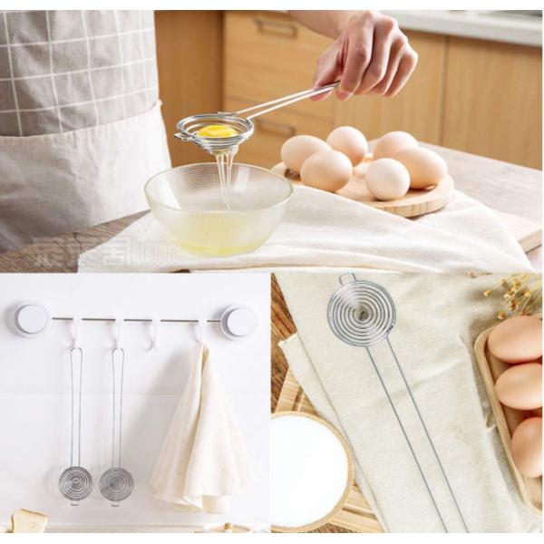 Stainless Steel Kitchen Gadget Tools Egg Separator Rustproof