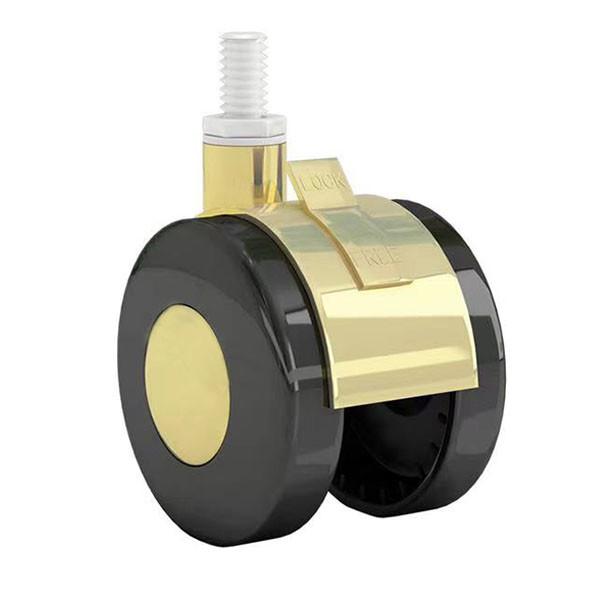 Quality 2 Inch Computer Table Chair Caster Wheels With Brake Threaded Stem for sale