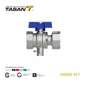 China VB202 41T Brass TSP Ball Valve With Swivel Nut And Butterfly Aluminium Handle  PN 20Bar on sale
