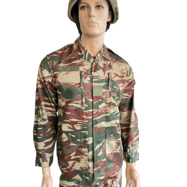 Ripstop / Twill Fabric French F2 Uniform In Lizard Camo French Military Uniform