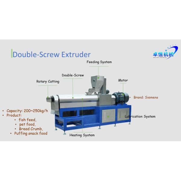 User-Friendly 200-250kg/h Soya Chunk Making Machine for Automatic Snack Production