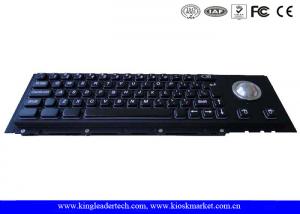 China 63 Cherry Key Industrial Metal Keyboard Electroplated Black With Trackball wholesale