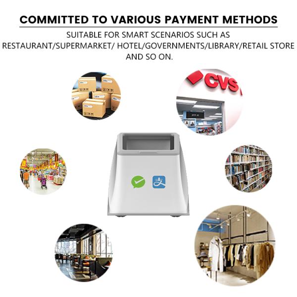 A WCMI Alipay Negative Scanner 2d Wireless bar Code Reader Desktop Barcode Scanner Platform