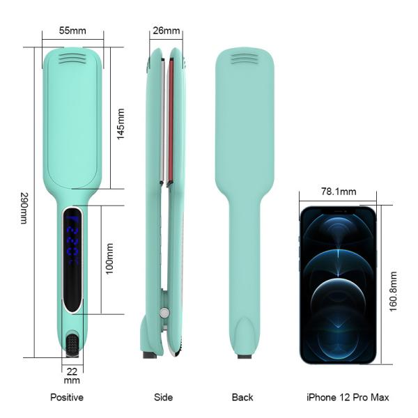 LCD Display Infrared Hair Straightener , 35W Hot Tools Professional Flat Iron