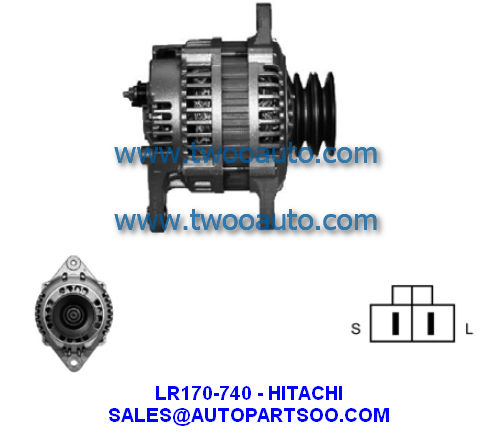 UNIVERSAL - HITACHI Alternator 12V 70A Alternadores