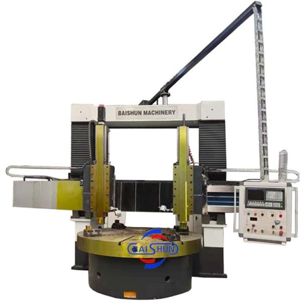 Double Column Vertical CNC Lathe Automatic Vertical Metal Turning Lathe