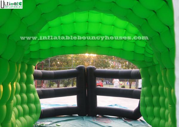 Quality 7.0L x 3.6W mts outdoor inflatable football helmet tunnel for kids and adults football training for sale