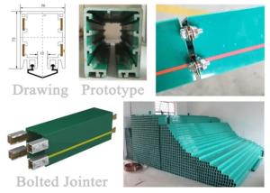China Mobile Electrification Conductor Rail System , Hfp95 Series Crane Component wholesale