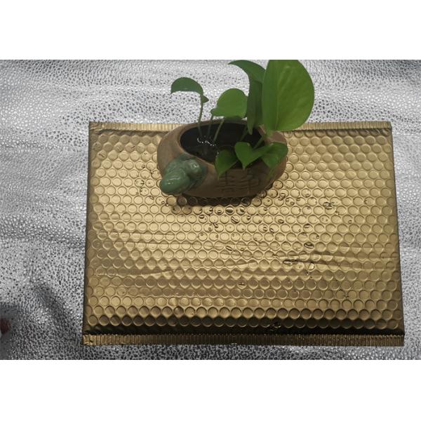 Padded Multi Size Bubble Mailing Bag Gold Aluminum For Gift usage