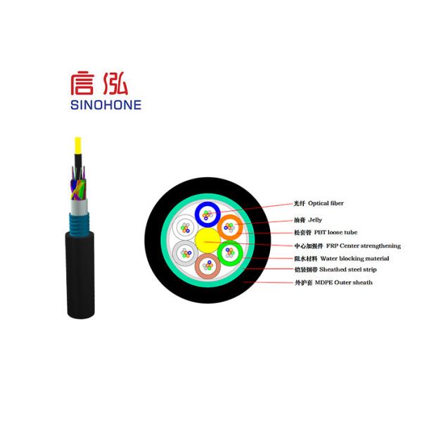 Lightweight Self Supporting Aerial Cable , Duct Fiber Optic Cable
