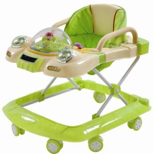 China Plastic Pink Rolling Adjustable Baby Walker , Carton Baby Walker For Infant wholesale