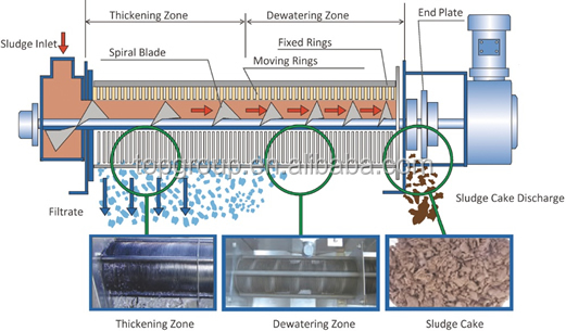 Siemens PLC Controlled TPDL SS316 Sludge Dewatering System for Industrial Wastewater