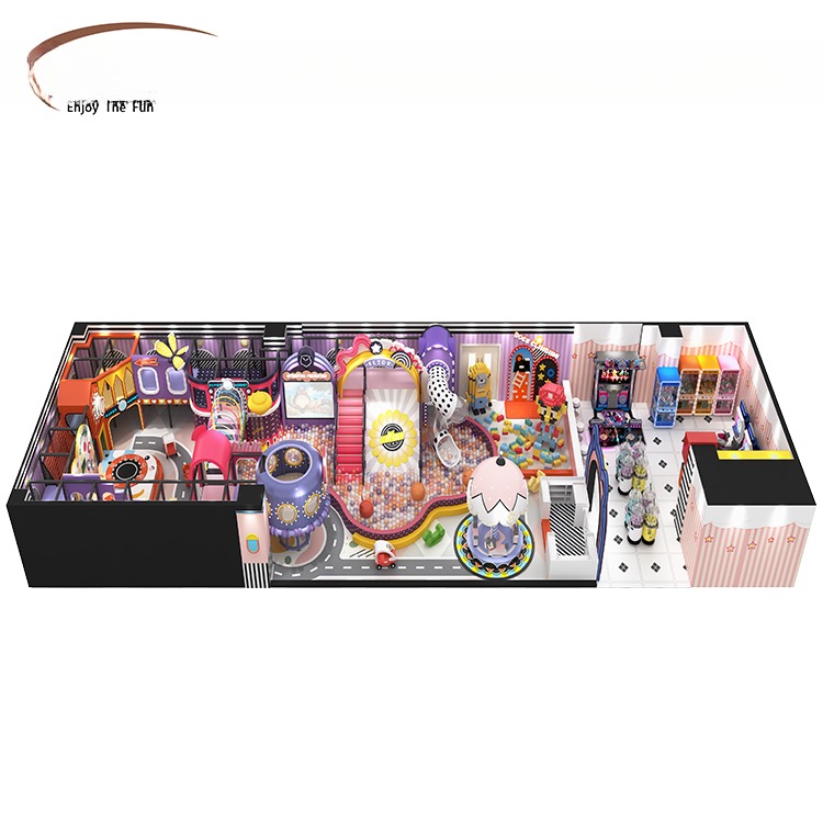 Attractive Indoor Soft Playground Equipment Naughty Castle Paradise For Game Center