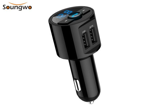 Quality A2DP Bluetooth FM Transmitter Car Kit 10m Operating Voice Navigation for sale