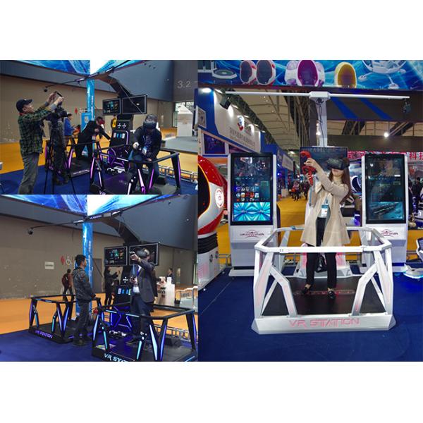 2 Seats Magic Interactive Virtual Reality Platform With Shooting Game Entertainment Center
