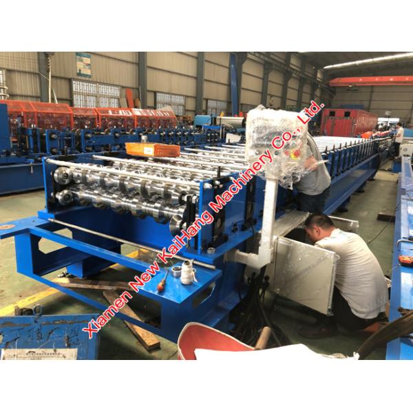 1220mm Coil Width Color Steel Roll Forming Machine For Roof Panel