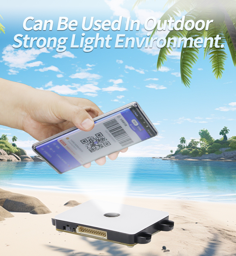 Ultra Thin Fixed Barcode Scanner Embedded USB 2D Scanner High Accuracy