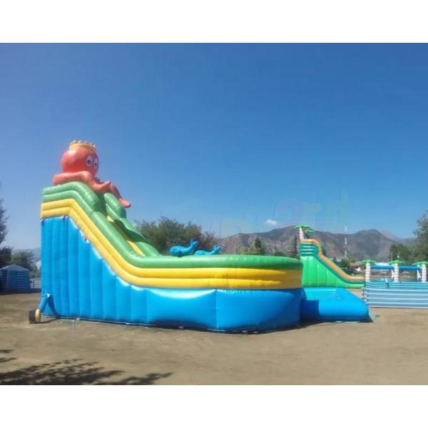 Ocean Theme Inflatable Combo Bounce House Attraction Slide Pool Water Games