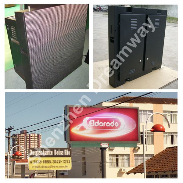 High Resolution Full Color Outdoor Advertising PH10 LED Display OPTO / SILAN