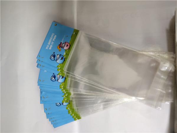 Quality Eco Friendly OPP Card Head Bag , Small Clear Plastic Bags Polyfunctional for sale