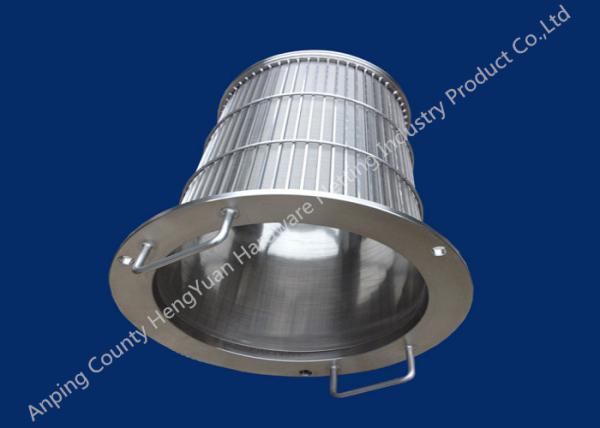 Quality Stainless Steel Rotary Drum Screen Filter , Wedge Wire Basket for sale