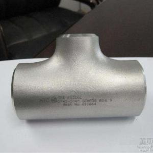 China Sch20 Sch80 Stainless Steel Pipe Fittings / ASTM Seamless Stainless Steel Tee wholesale