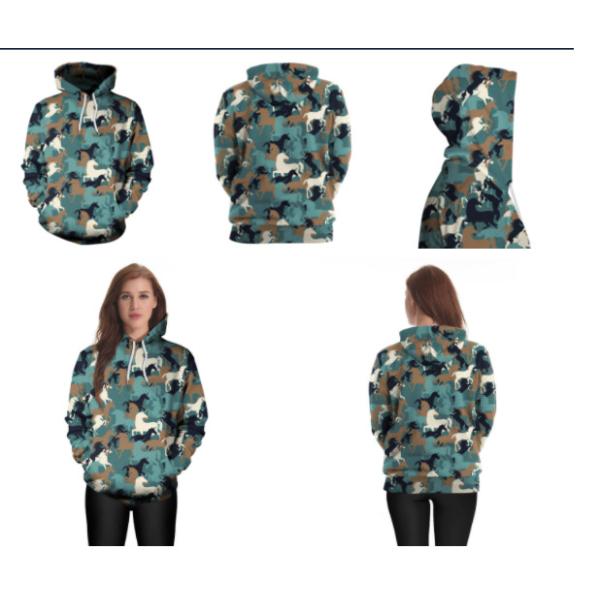 Oversized Printed Womens Camo Tracksuit