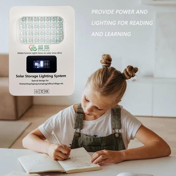 Small Portable Solar Generating Systems 22*30cm With Long Battery Life SRE938