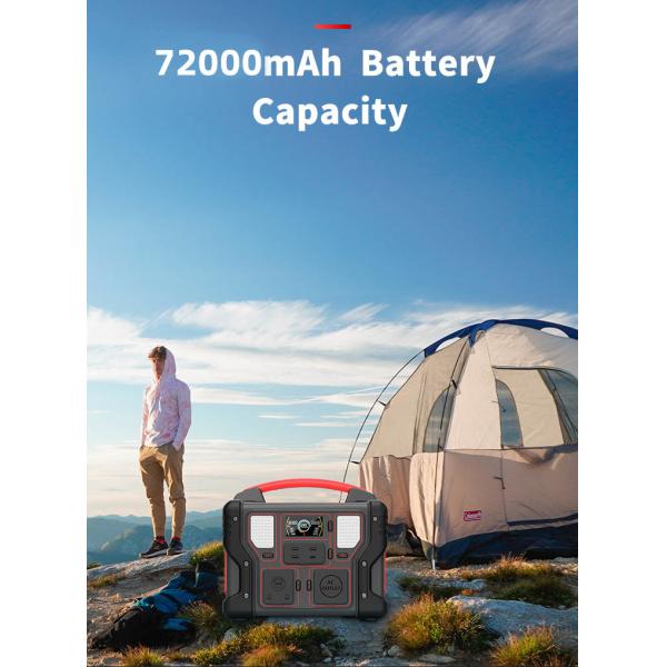 300w Portable Battery Charging Station 72000mAh Lifepo4 Mobile Solar Power Station