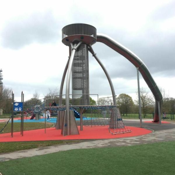 Diameter 72cm Adults Outdoor Playset Spiral Slide Children'S Indoor Play Slides