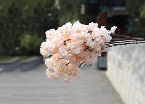 China Anti Aging Single Stem White Pink Red Artificial Cherry Blossom wholesale