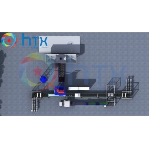 Precast Concrete Wall Production Line Cement Wet Casting