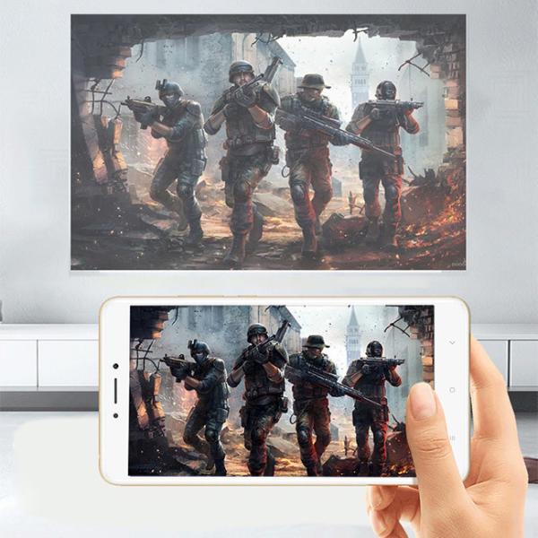 65 ANSI Lumens SP01 Android IOS Smart DLP MINI Projector 2.4G 5G
