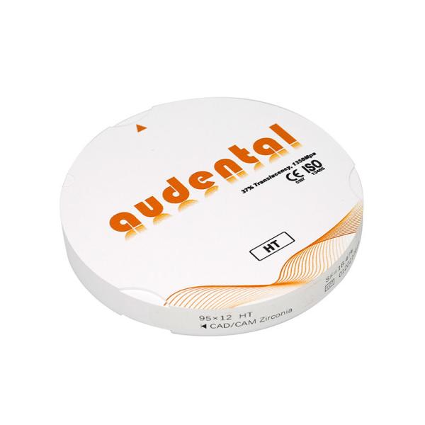 White High Translucent Dental Zirconia HT/DHT CAD CAM Blanks Lab Material
