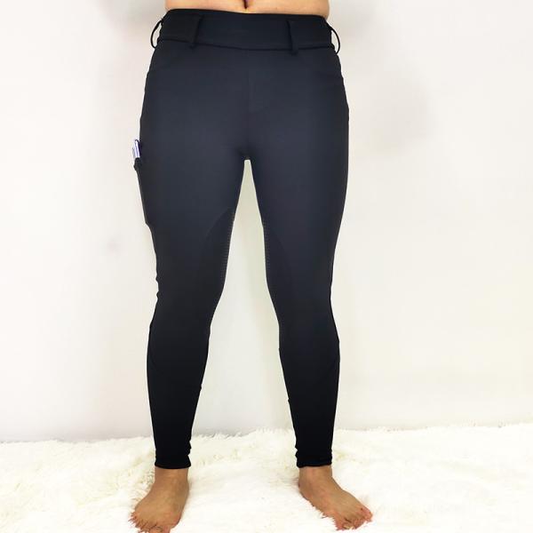 Women'S Equestrian Horse Riding Pants Silicone Black Knee Anti Pilling
