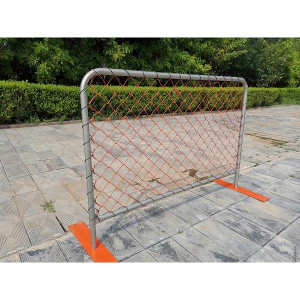 Pvc Chain Link Mesh Temporary Event Fence Metal Flat Feet Crowd Control