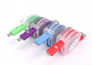 China 5 Color PVC 1M USB Extension Cable Micro Braided Mini LED Charger TPE Led Light For Smartphone wholesale