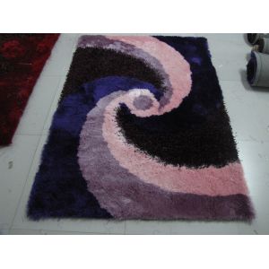 China Polyester Soft Silk Shaggy Carpet Beautiful Design Floor Rug wholesale