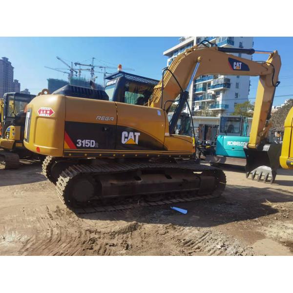 20-Ton Used Caterpillar Excavator Cat 315D 1M Bucket 91kW Power 3500 Working Hours Video Inspection