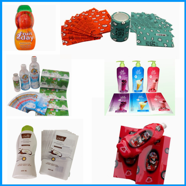 Eco Friendly Juice Drink Bottle Labels PETG Shrink Wrap Sleeve No Benzene , 40 Mic