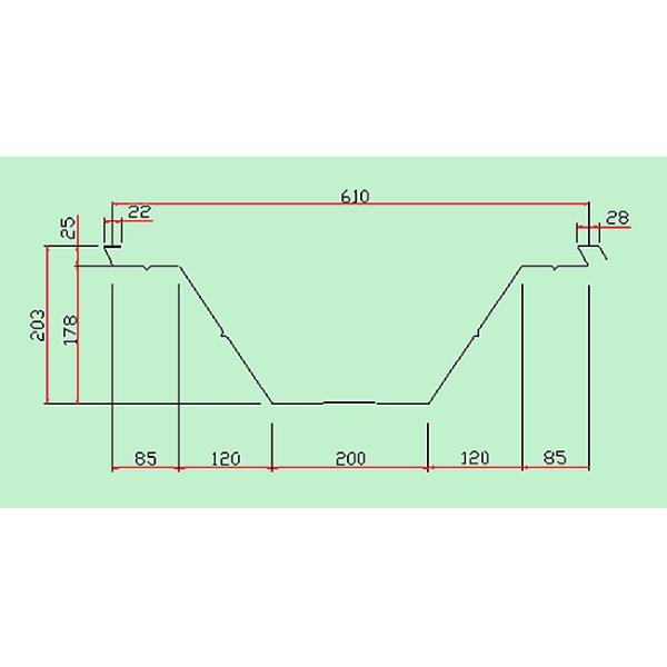 0.8mm - 1.5mm Thickness K Span Roll Forming Machine With 13 Steps
