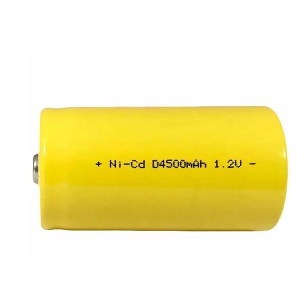 4500mah 1.2V NiCd Rechargeable Batteries Flat Top For Emergency Lighting