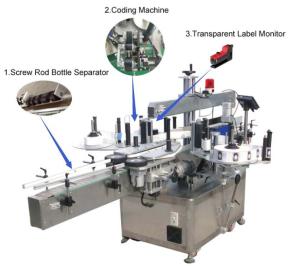 China Small Bottle Automatic Sticker Labeling Machine PLC Control CE Certificated wholesale
