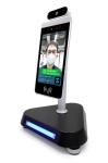 RS232 IPS Face Recognition Biometric Device , Body Infrared Thermometer Kiosk